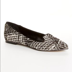 Dolce Vita Brigid Calf Hair Smoking Slipper Sz 8